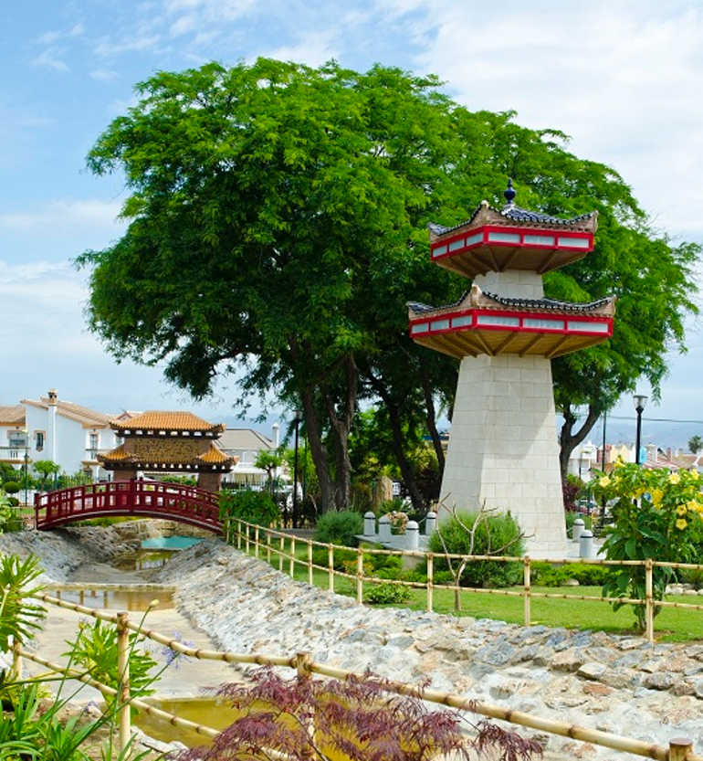 Jardín Oriental Bienquerido - Los jardines mas bonitos de Málaga